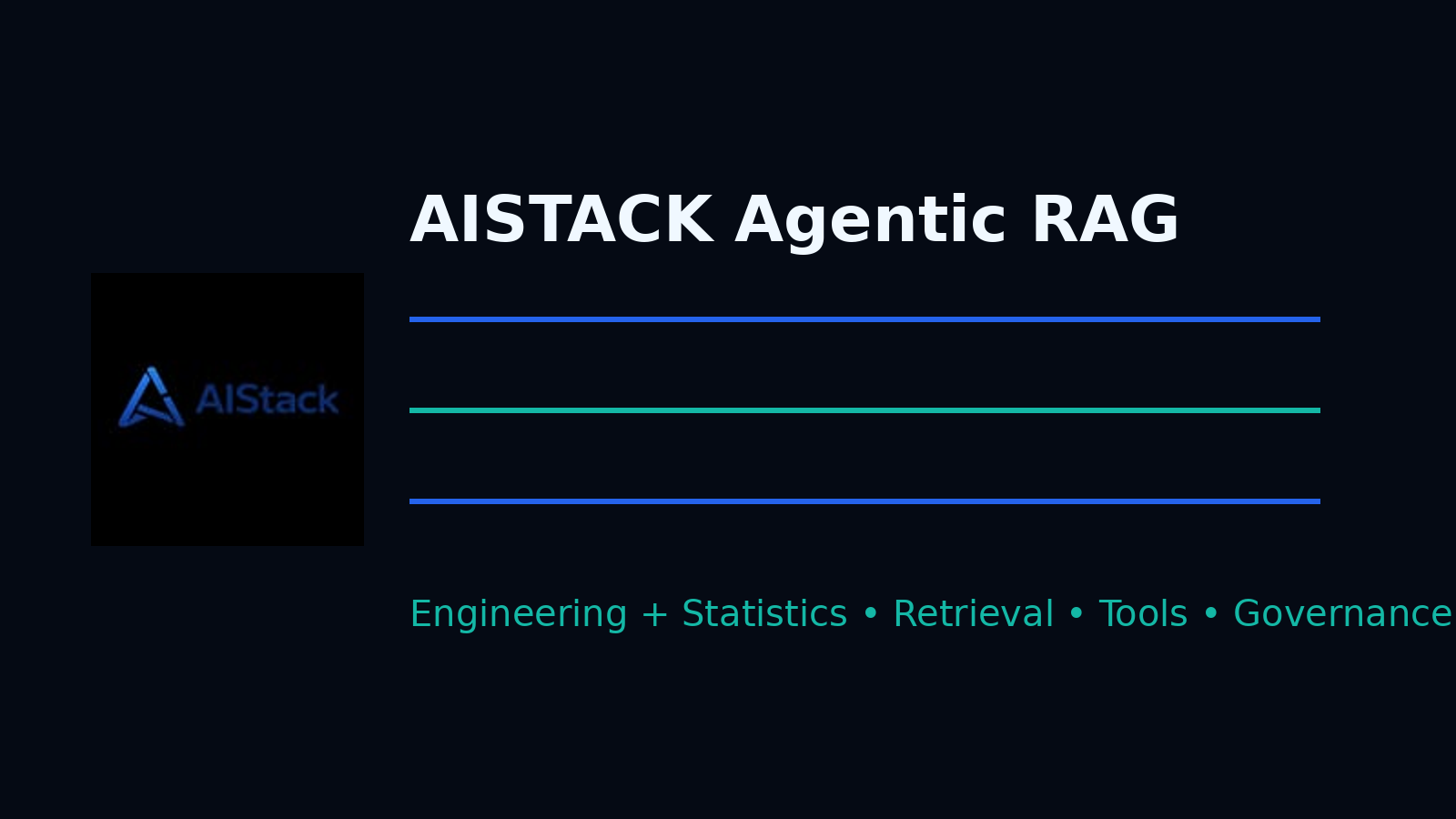 AIStack architecture illustration for governance and RAG operations